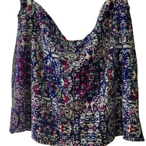 Tranquility by Colorado Clothing Skort Blue White Pink Pattern XXL